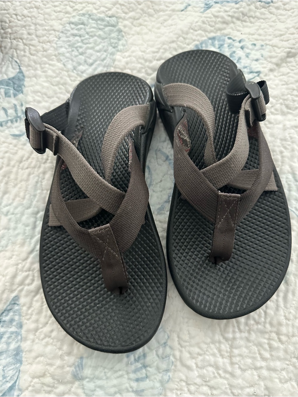 Chaco Men's Gray Webbing Strap Sandals